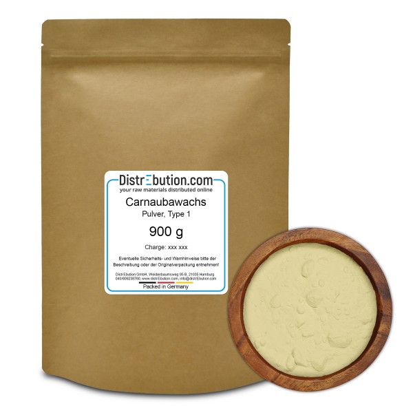 Carnaubawachs Type 1 in Pulver (900 g)