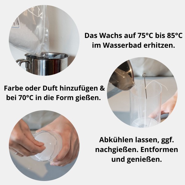 Paraffinwachs 58 - 60°C Erstarrungspunkt Pastillen Vollraffinat GER
