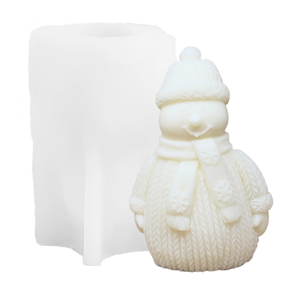Kerzenform – Schneemann