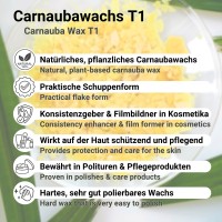 Vorschau: Carnaubawachs T1 Primagelb Schuppen Vorschau: Carnaubawachs T1 Primagelb Schuppen