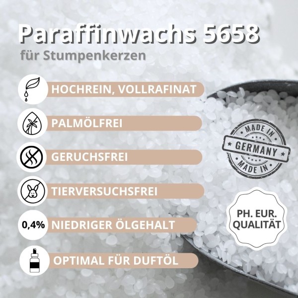 Paraffinwachs Pastillen 56 - 58°C Vollraffinat