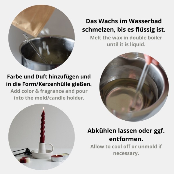 Bienenwachs RAL weiß Pastillen Kerzenwachs