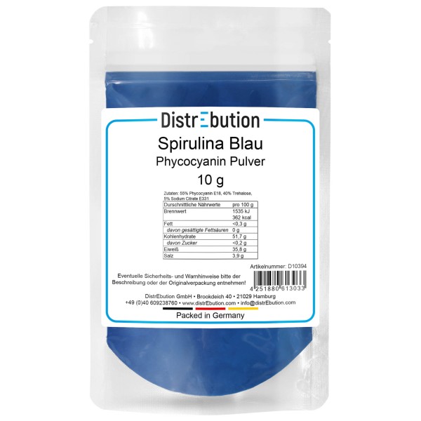 Spirulina Blau - Phycocyanin Pulver 10 g