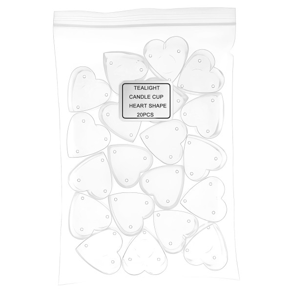 Tealight Cup – Heart (20pcs set)