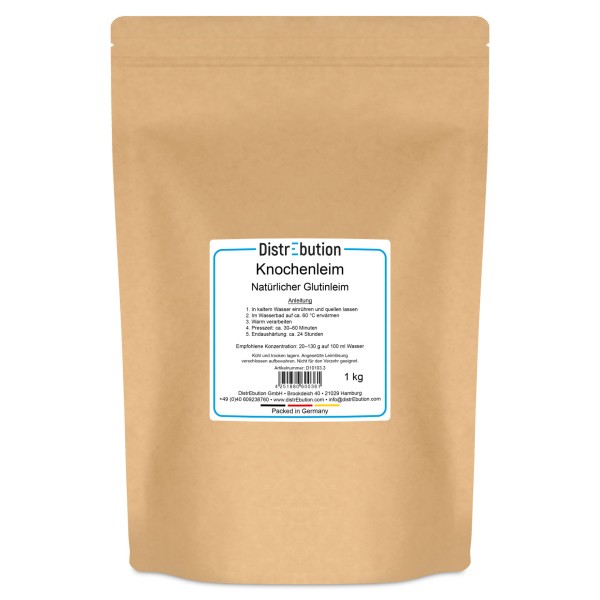 Knochenleim – natürlicher Glutinleim (technische Gelatine)