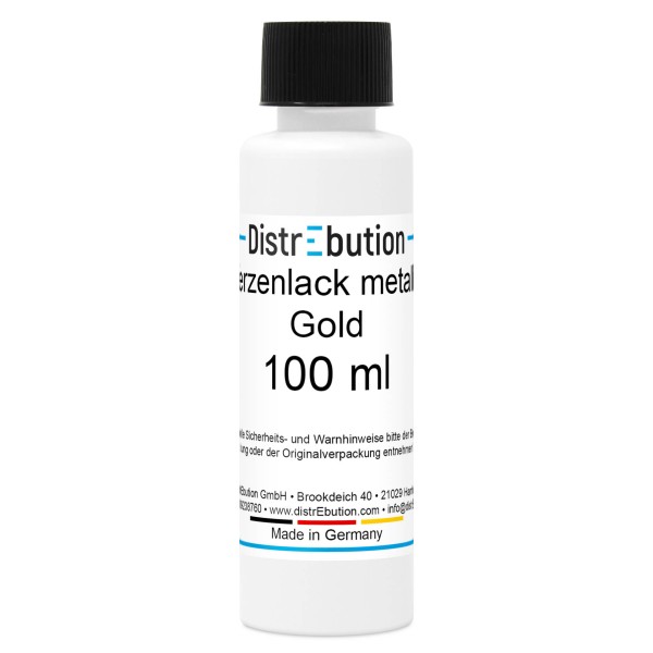 Kerzenlack metallic glänzend wasserlöslich Gold 100 ml