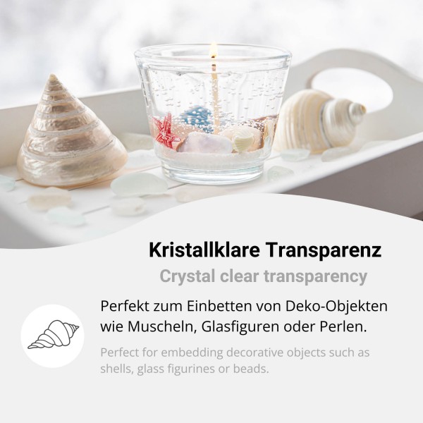 Transparent Candle Gel – Crystal-Clear Gel Wax for Candle Casting