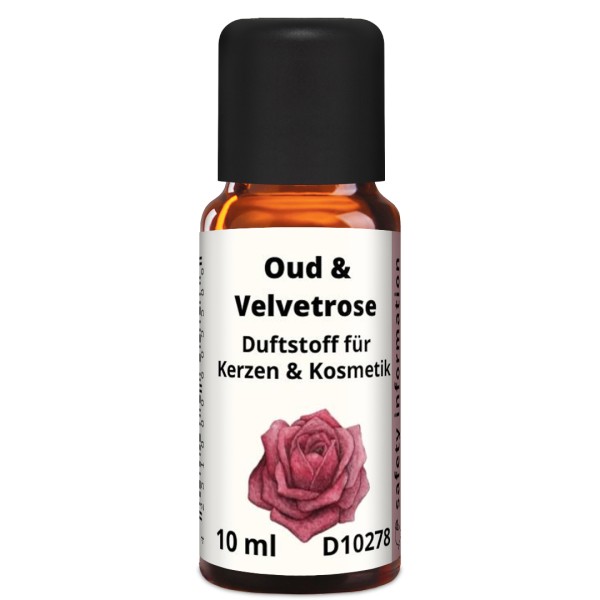 Oud & Velvetrose Duftstoff für Kerzen & Kosmetik 10 ml