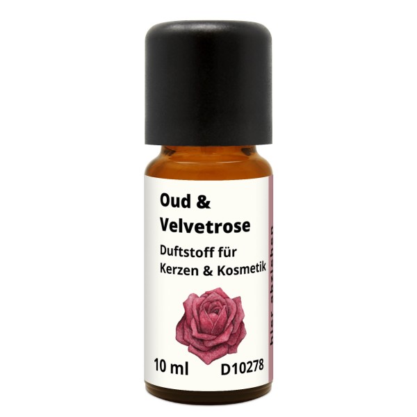 Oud & Velvetrose Duftstoff für Kerzen & Kosmetik 10 ml