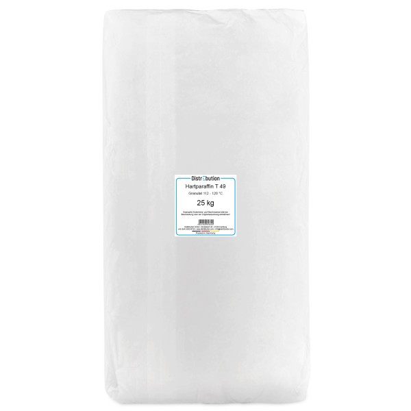 Hartparaffin T 49 Granulat 112 - 120 °C 25 kg