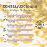 Vorschau: Schellack Blond Flocken entwachst Vorschau: Schellack Blond Flocken entwachst