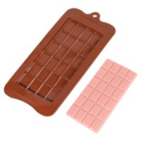 Blockschokoladenform mit Beispielschokolade