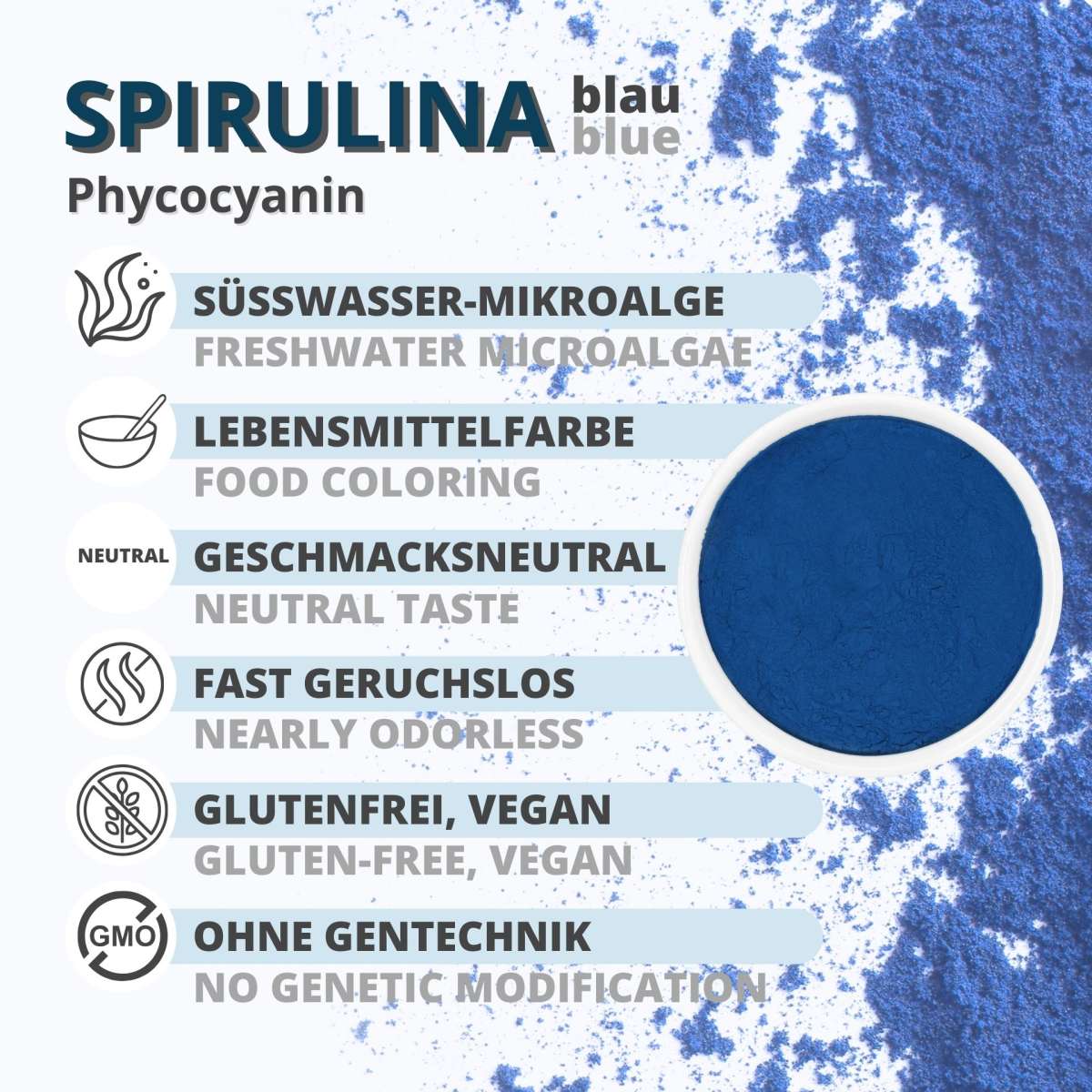 product-1-1 Buy Blue Spirulina Powder » Phycocyanin Powder