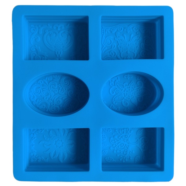 Soap Mould Mix – Floral Design (6 pcs)