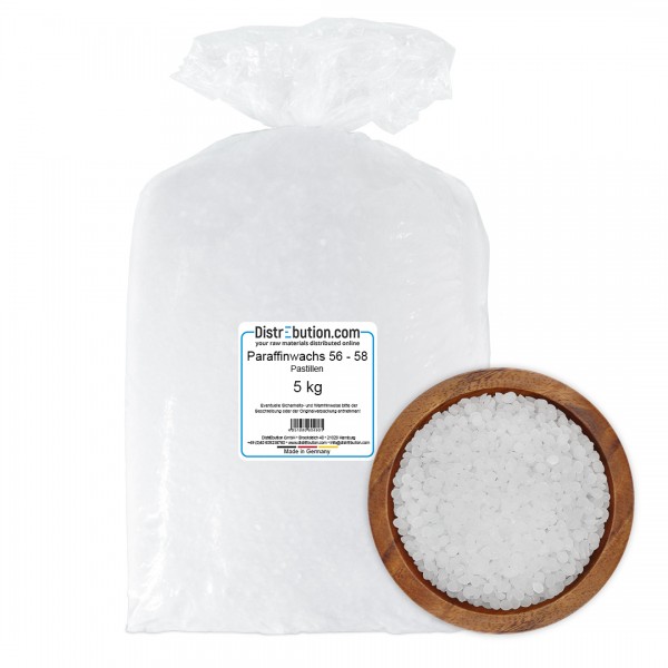 Paraffinwachs Pastillen 56 - 58°C Vollraffinat 5 kg