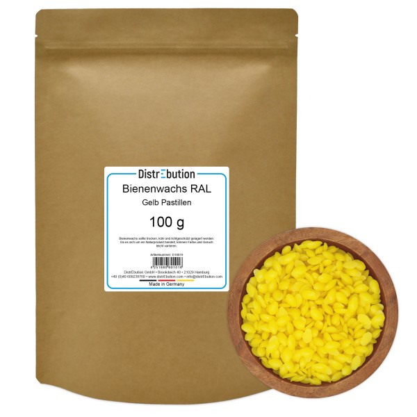 Beeswax RAL Yellow Pastilles Candle Wax 100 g