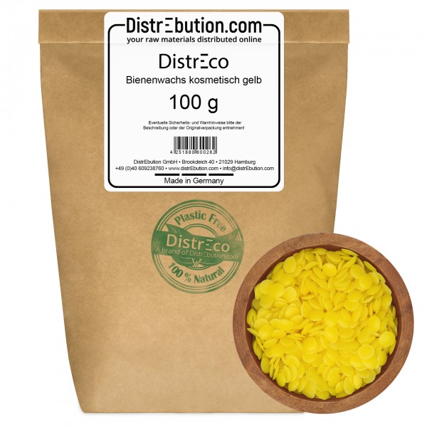 Bienenwachs kosmetisch gelb Pastillen • DistrEco