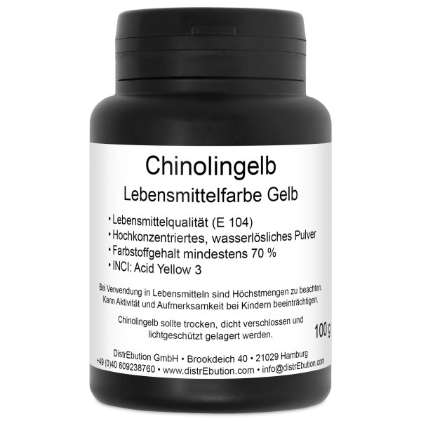 Chinolingelb Lebensmittelfarbe Gelb - E 104