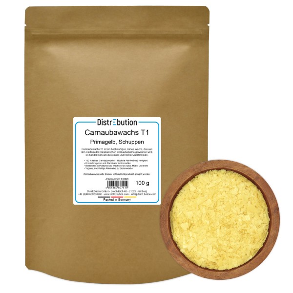 Carnauba Wax T1 Prime Yellow Flakes