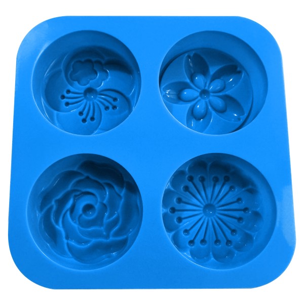 Soap Mould Flower Mix (4 pcs)