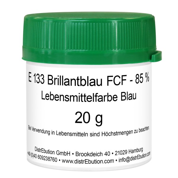 E 133 Brillantblau FCF Lebensmittelfarbe Blau 20 g