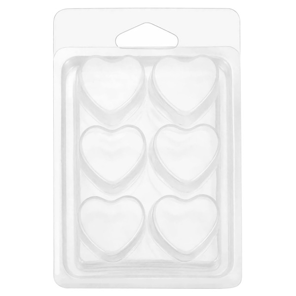 Wax Melt Gießform Herzen (6er)